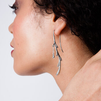 Shepherds Crook Dripping Earrings, 3 of 3