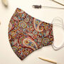 Women's Red Paisley Face Covering, thumbnail 1 of 4