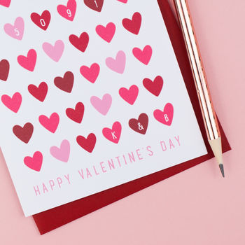 Personalised Memorable Date Valentine's Card, 3 of 5