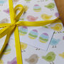 Pastel Chicks Easter Wrapping Paper, thumbnail 3 of 5