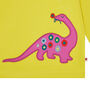 Dinosaur Top For Girls | Certified Organic Cotton, thumbnail 5 of 12