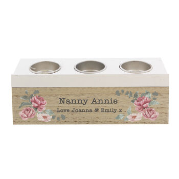 Floral Watercolour Personalised Tealight Box, 5 of 5