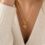 Sunburst Heart T Bar Necklace, thumbnail 2 of 6