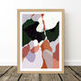 Terrazzo Abstract Leaf Shapes Art Print, thumbnail 6 of 8