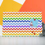 Rainbow Chevron Magnetic Noticeboard, thumbnail 1 of 5