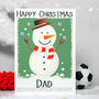 Personalised Snowman Family Football Card, thumbnail 6 of 9