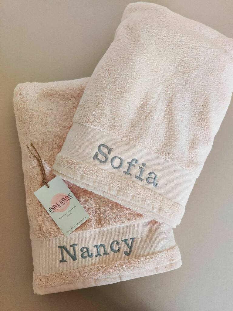 Personalised Premium Cotton Hand Bath Sheet Towel, 1 of 12