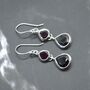 Red Garnet Earrings: January Birthstone Jewelry, thumbnail 2 of 5