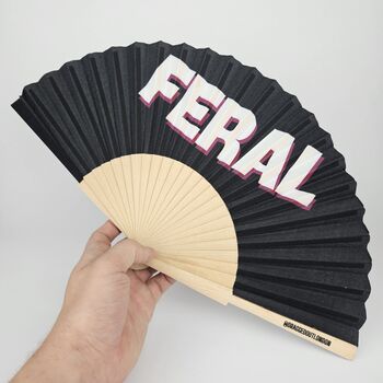 Handheld Feral Folding Fan, 3 of 3