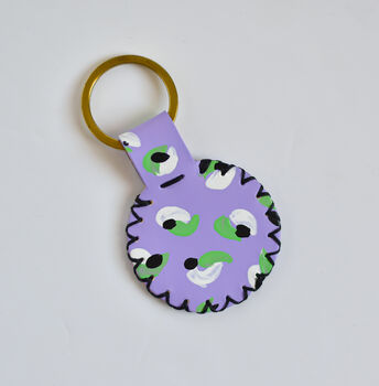Paint And Stitch Two Leather Keyrings Kit, 3 of 7
