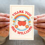 Retro Personalised 'Thank You Teacher' Card, thumbnail 2 of 3