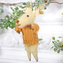 Reindeer In Jumper Christmas Tree Decoration, thumbnail 2 of 4