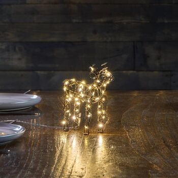 LED Wire Reindeer In Gold, 3 of 3