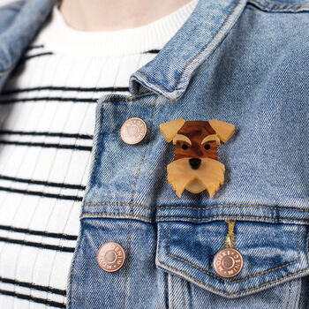 Airedale Terrier Dog Brooch, 6 of 8