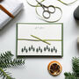 Pine Forest Personalised Winter Flat Notecard Set, thumbnail 4 of 4
