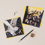 Starry Snowy Owl Greetings Card, thumbnail 3 of 7