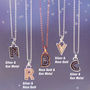 Vegas Metallic Diamante Initial Necklace, thumbnail 6 of 6