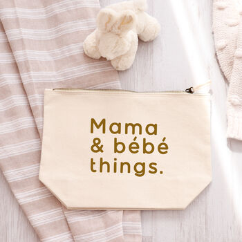 Mama And Bebe Things Zipped Pouch Baby Bag, 2 of 7