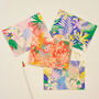 Gift Set Of Eight Tropical Print Notecards, thumbnail 1 of 6