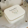 Personalised Botanical Travel Jewellery Box Gift For Her, thumbnail 1 of 6