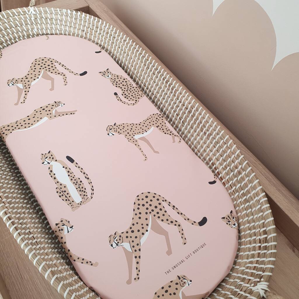 Cheetah Basket Changing Mat By The Unusual Gift Boutique
