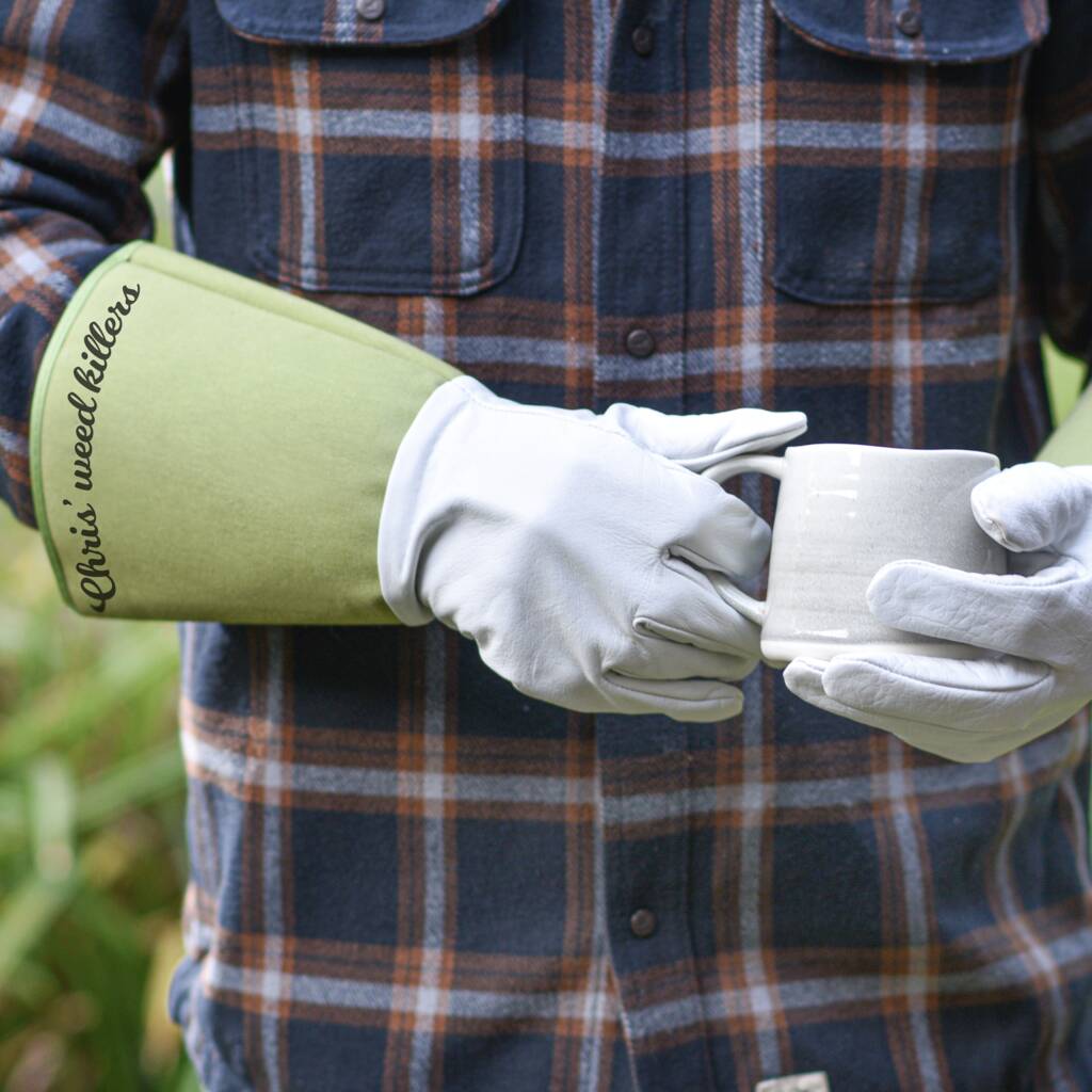 Personalised Leather Garden Gloves, 1 of 2