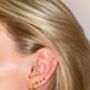 Starburst Ear Crawler Earrings In Sterling Silver, thumbnail 7 of 12