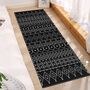 Black Woven Runner Rug, thumbnail 6 of 8