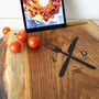 Personalised Oak Wood Chopping Board And iPad Stand, thumbnail 4 of 7