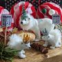 Christmas Polar Bear Cake Topper Set, thumbnail 1 of 4