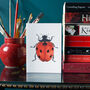 Hand Drawn Ladybird Illustrated Blank Greeting Card, thumbnail 2 of 10