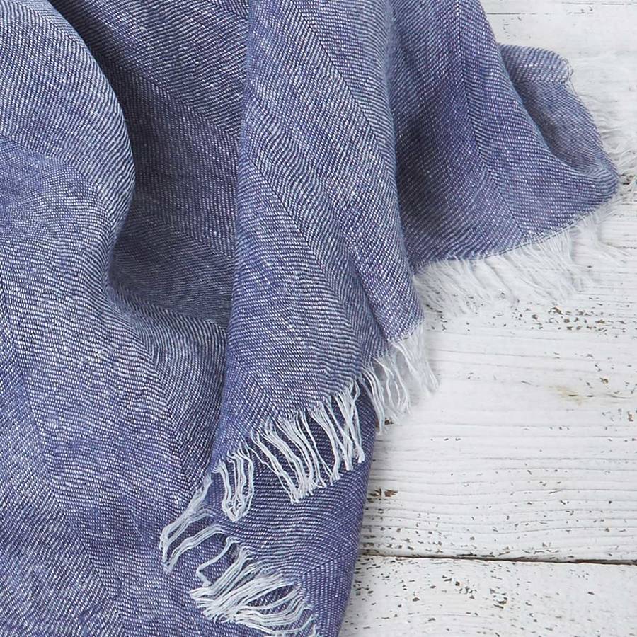 Extra Large Irish Linen Pashmina Wrap By Tolly McRae