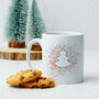 Confetti Scatter Tree Christmas Mug, thumbnail 1 of 5