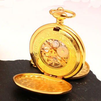 Antique Style Gold Personalised Pocket Watch, 2 of 7