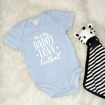 Me And My Daddy Love … Personalised Babygrow, 2 of 11