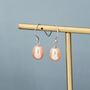 Sterling Silver Freshwater Pearl Huggie Drop Hook Earrings, thumbnail 5 of 12