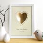 Metallic Personalised Song Lyric Heart Print, thumbnail 1 of 7