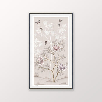 'Lilly' Peony Tree And Butterfly Chinoiserie Print, 10 of 11