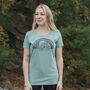 Organic Womens Hibearnate T Shirt, thumbnail 2 of 4