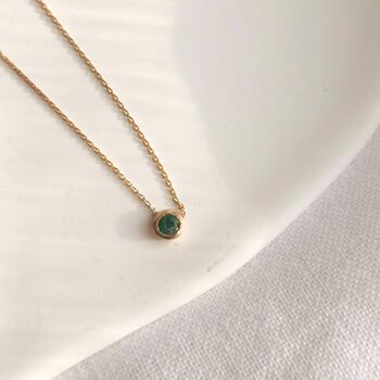 Emerald Solitaire On The Chain Neckace, 6 of 6