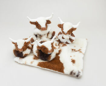 Texas Longhorn Highland Cow Rattle, From Birth, Gift Boxed, 8 of 8
