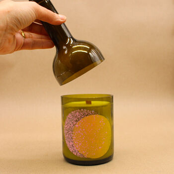 Cosmic Four Wine Bottle Candle, 2 of 9