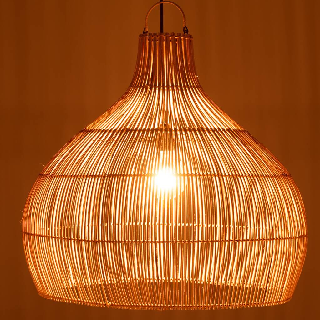 Extra Large Rattan Pear Shape Lampshade