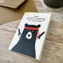Daddy Bear Protector, Funny Father's Day A6 Card, thumbnail 1 of 5