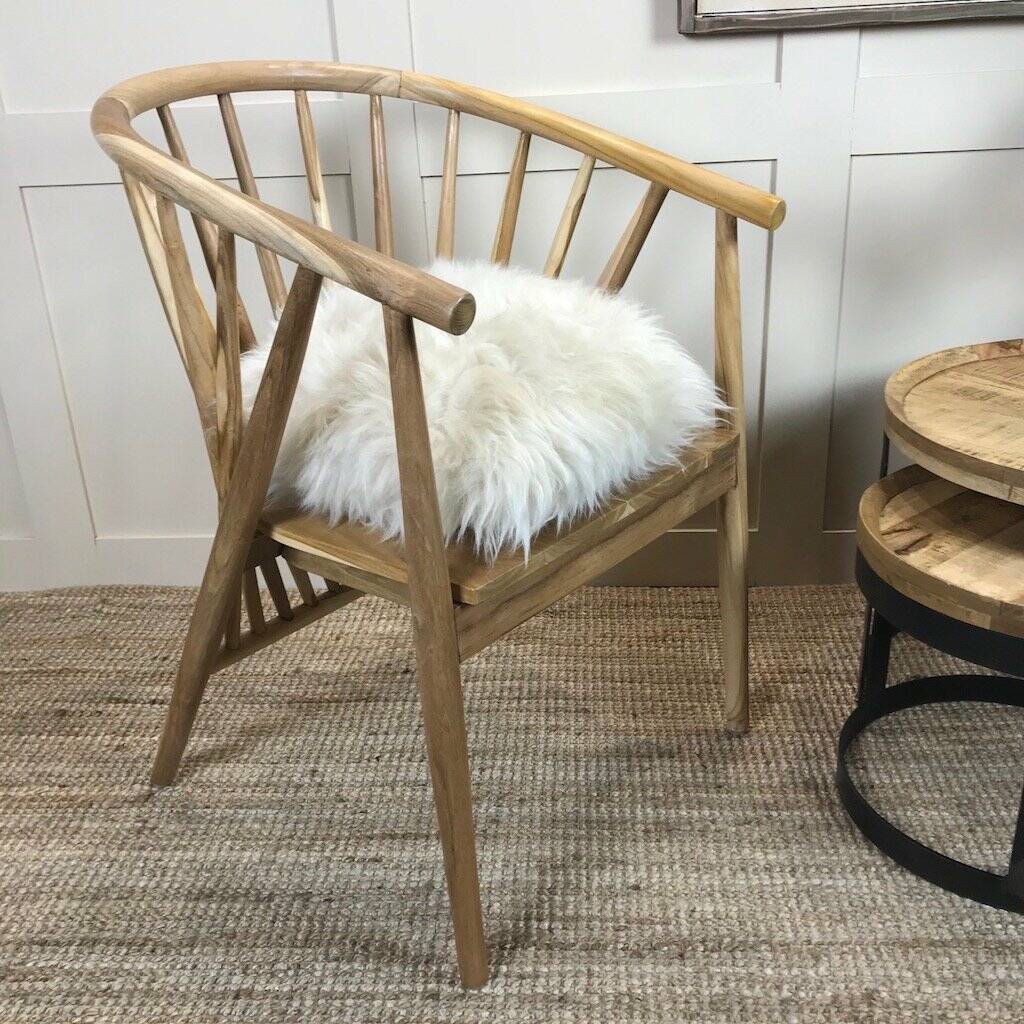 Nordic Wooden Spindle Wishbone Tub Chair By Cowshed Interiors