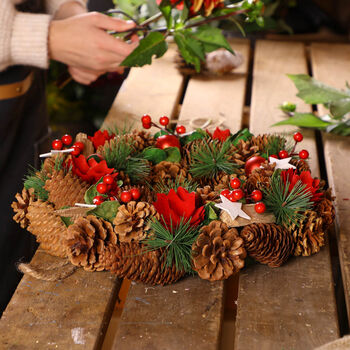 Winter Roses Luxury Christmas Wreath, 4 of 7