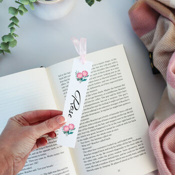 Personalised Birth Flower Bookmark, 6 of 10