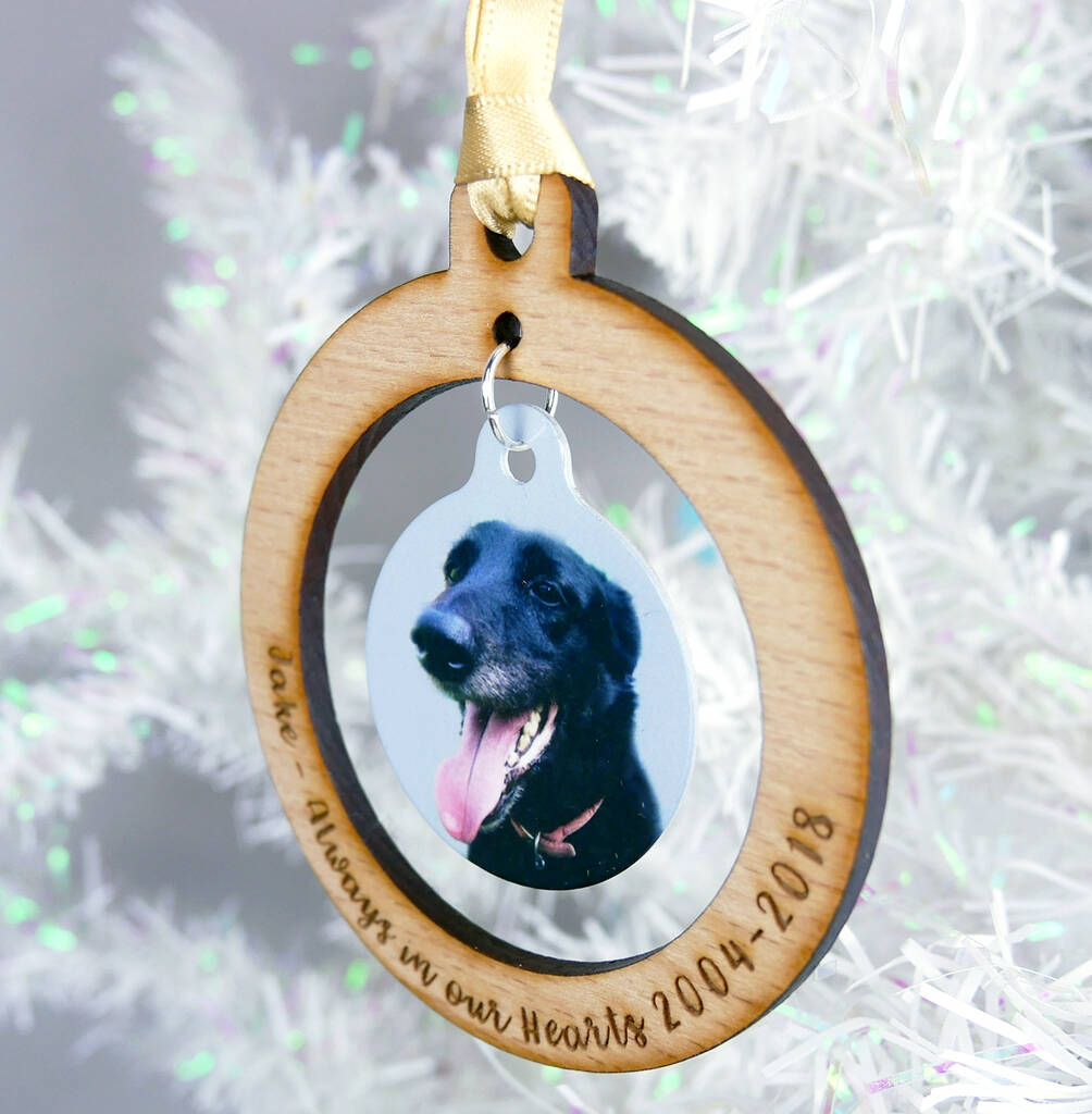 Pet Memorial Photo Decoration For A Lost Dog Or Cat By