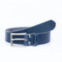 Handmade Mens Premium Leather Belt Blue 35mm Wide, thumbnail 7 of 10