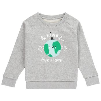 'Be Kind To Our Planet' Earth Children's Sweatshirt, 5 of 11